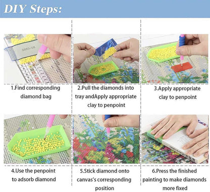 Owl Diamond Painting Kit, Large 60x80cm SQUARE Drill Diamond Art for Adults, Full Drill Enchanted Forest Craft Kit, Statement Wall Art Gift
