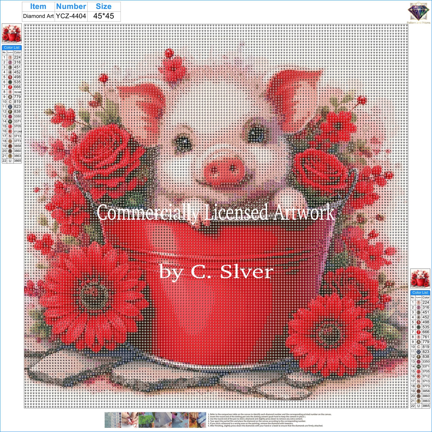 Rosy Piglet Diamond Painting Kit – A Bucket of Sweetness | 45x45cm Full Drill, Round Drill