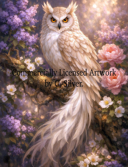 Owl Diamond Painting Kit, Large 60x80cm SQUARE Drill Diamond Art for Adults, Full Drill Enchanted Forest Craft Kit, Statement Wall Art Gift